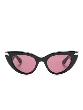 Alexander McQueen Eyewear Occhiali da sole 0442S cat-eye - Nero