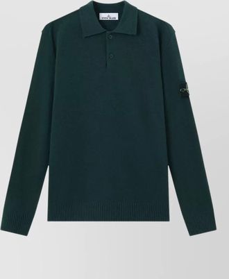 Stone Island wool polo sweater