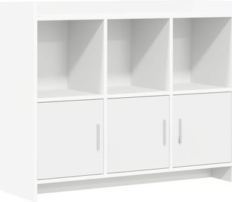 vidaXL Aparador Blanco 98,5 X 33 X 80 Cm Madera De Ingenier&iacute;a Vidaxl