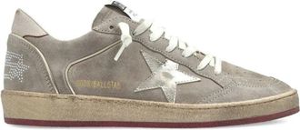 Golden Goose Light Beige Suede Sneakers With Star Detail
