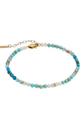 Alex and Ani Turquoise Ombre Semi-Precious Beaded Anklet at Nordstrom