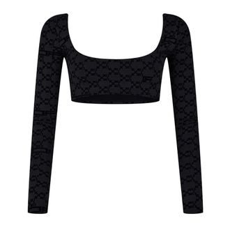 Off-white Dames/Dames Nylon Gewaad Top (Zwarte afdruk)
