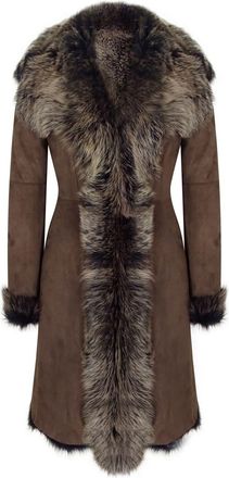 TruClothing Mid Length Sheepskin Coat