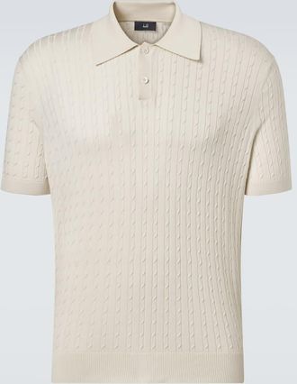 Dunhill Polo in cotone e seta a trecce