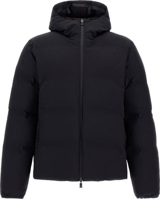 Herno Black High-Collar Quilted Padded Down Jacket