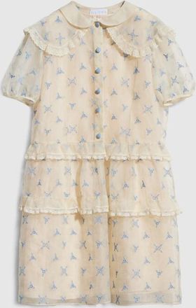Gucci Kids - Embroidered Silk Dress
