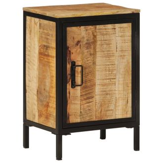 vidaXL Mueble De Ba&ntilde;o Madera Maciza De Mango Y Hierro 40x30x60 Cm Vidaxl