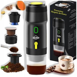 OEM Cafetera Port&aacute;til 125w 3 En 1, Inal&aacute;mbrica, Para Coche