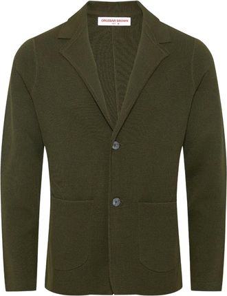 Orlebar Brown Giacca Rainer in piqué di lana - Verde