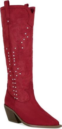 Azalea Wang Beckett Western Boot in Red at Nordstrom, Size 8.5