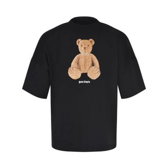 Palm Angels T-Shirts, male, Black, Size: S Bear Over T-Shirt