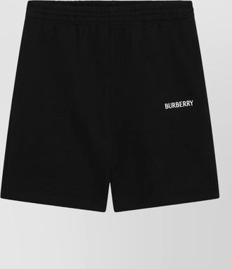 Burberry logo shorts featuring practical back pocket