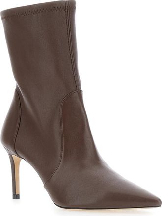 Stuart Weitzman Brown Leather Ankle Boots