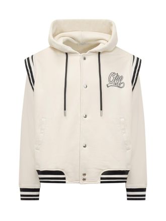 Off-white Off Fleece Varsity Hoodie