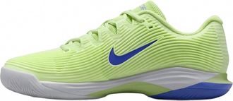 Nike Womens Zoom Vapor 12 Hard Court Tennis Shoes In Light Liquid Lime/sapphire-White