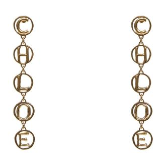 Chlo&eacute; Script Earrings - Dames - Oorbellen - Geel - ONE Size - Accessoires