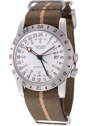 Glycine GL0473 Mens Airman Vintage Watch - Silver - One Size