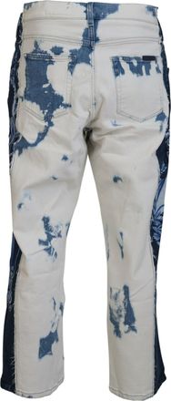 Dolce & Gabbana Mens Blue Ceasar Denim Cotton Loose Fit Jeans Clothing