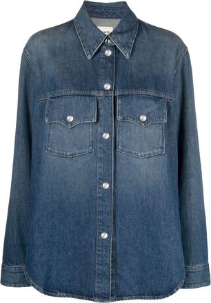 Khaite The Jinn denim shirt - women - Cotton/Recycled Cotton - 4 - Blue