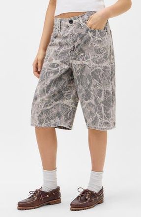 BDG Missouri Camo Low Rise Long Shorts in Brown at Nordstrom Rack, Size 30 X 32