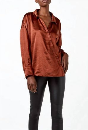 AS by DF Parisienne Blouse In Cognac