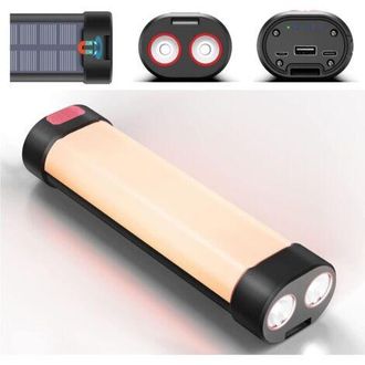 OEM Linterna Led Para Camping, Linterna Recargable Con Base Magn&eacute;tica, Resistente Al Agua Y Cable Usb