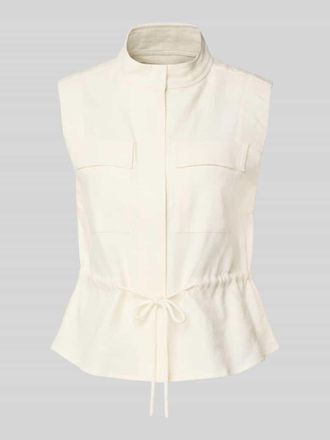 Mos Mosh Regular Fit Weste mit Stehkragen Modell Lelo in Offwhite, Gr&ouml;&szlig;e XS