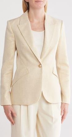 L'agence Chamberlain Blazer in Ecru/Gold at Nordstrom Rack, Size 12
