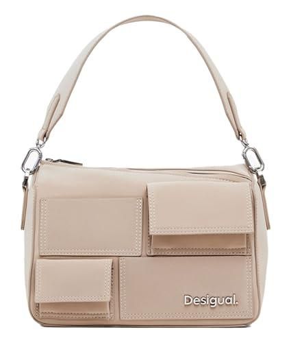 Sac à Main Desigual Summer Dandelion Bangor - Blanc, Motif Floral, Matières Mélangées - Neuf Avec étiquettes