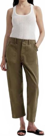 A.L.C. Brayden Cotton Twill Pants In Olive