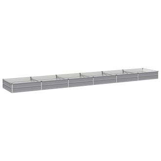vidaXL Cama De Jard&iacute;n Elevada Gris 480 X 80 X 24 Cm Vidaxl