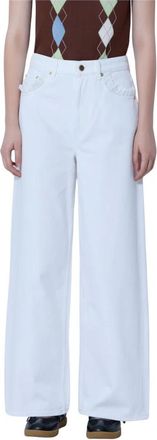 Ganni Jeans Lari - Jeans - Mujer - Blanco - W27