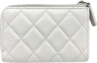 Chanel Pre-owned Matelasse Coin Case - - Pre-owned - Donna - Bianco - ONE SIZE
