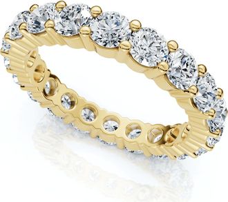 Pompeii3 3Ct Mary Diamond Eternity Wedding Ring 14k Gold or Platinum Lab Grown EF/VS