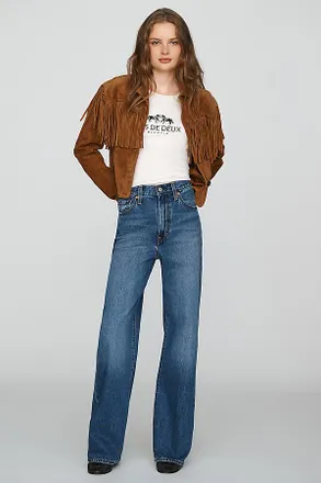 Levi's Ribcage High-Rise Wide-Leg Jeans