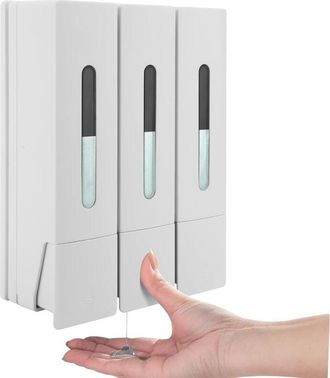 OEM Juego De 3 Dispensadores De Jab&oacute;n, De Montaje En Pared, No Requiere Perforaci&oacute;n, Distribuci&oacute;n Uniforme Del L&iacute;quido, A Prueba De Fugas, Apto Para Champ