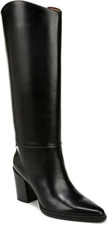 Franco Sarto Jasmine Block Heel Boot in Black at Nordstrom Rack, Size 6.5