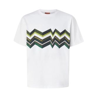 Missoni T-Shirts, male, White, Size: XS Missoni T-shirts and Polos