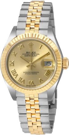 Rolex Lady Datejust Champagne Dial Steel and 18K Yellow Gold Ladies Watch 279173CRJ