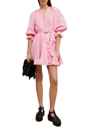 Maje Rybiza Embroidered Dress in Pink at Nordstrom Rack, Size 4 (Fits Like 10 Us) / 42 Eu