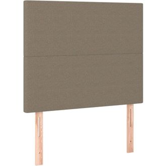 vidaXL Cabecero Con Luces Led Tela Gris Taupe 80x5x118/128 Cm Vidaxl