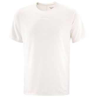 Salomon Sense Aero S/S Tee GFX Laufshirt f&uuml;r Herren | wei&szlig;