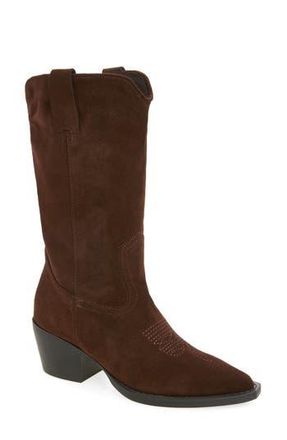 Steve Madden Anslee Western Boot in Chocolate at Nordstrom Rack, Size 6.5
