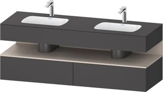 Duravit Qatego Lavabo Encastrado Con Base De Lavabo Consola, - Duravit