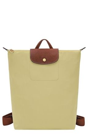 Longchamp Medium Le Pliage Backpack in Pistachio at Nordstrom