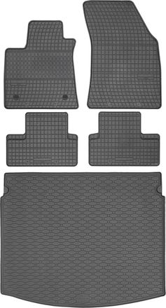 OEM Juego De Alfombrillas De Goma Para Renault Megane Iv Estate (2016-2024) + Alfombrilla Para El Maletero