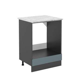 Vicco Armario Para Horno Empotrado R-line, Gris Azulado, 60 Cm Et M&aacute;rmol
