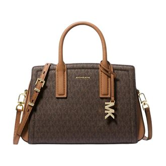 Michael Kors Tassen, Dames, Bruin, ONE Size, Leer, Laila Handtas