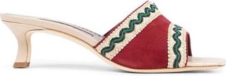 Manolo Blahnik Heeled Mules, female, Multicolor, 6 UK, Marebis Sandals