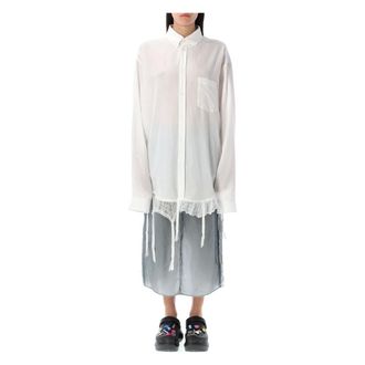 Balenciaga Dames, Blouses & Shirts, Wit, Maat: 2XS